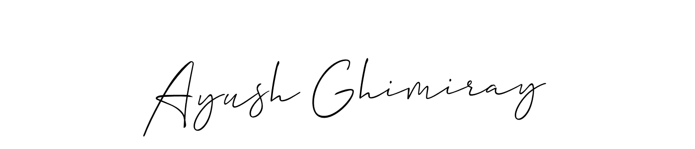 This is the best signature style for the Ayush Ghimiray name. Also you like these signature font (Allison_Script). Mix name signature. Ayush Ghimiray signature style 2 images and pictures png