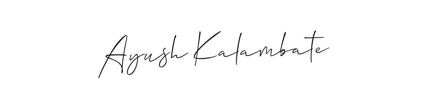 if you are searching for the best signature style for your name Ayush Kalambate. so please give up your signature search. here we have designed multiple signature styles  using Allison_Script. Ayush Kalambate signature style 2 images and pictures png