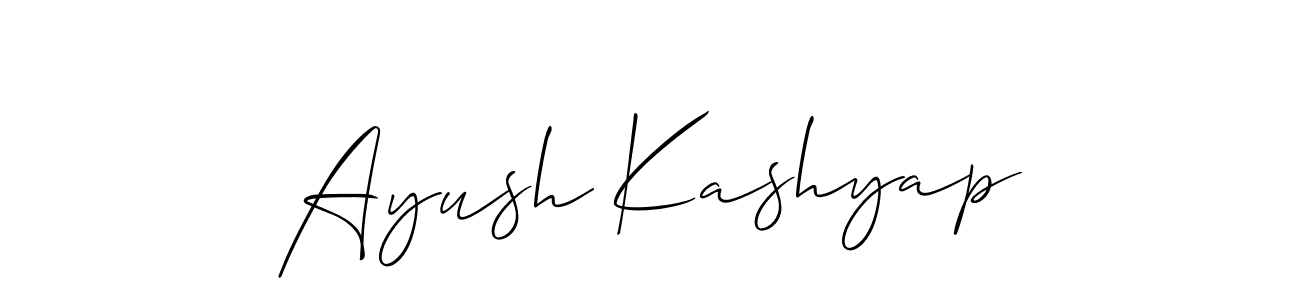 Best and Professional Signature Style for Ayush Kashyap. Allison_Script Best Signature Style Collection. Ayush Kashyap signature style 2 images and pictures png