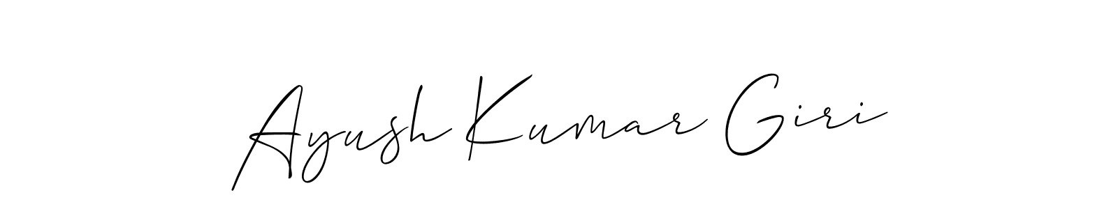 Make a short Ayush Kumar Giri signature style. Manage your documents anywhere anytime using Allison_Script. Create and add eSignatures, submit forms, share and send files easily. Ayush Kumar Giri signature style 2 images and pictures png