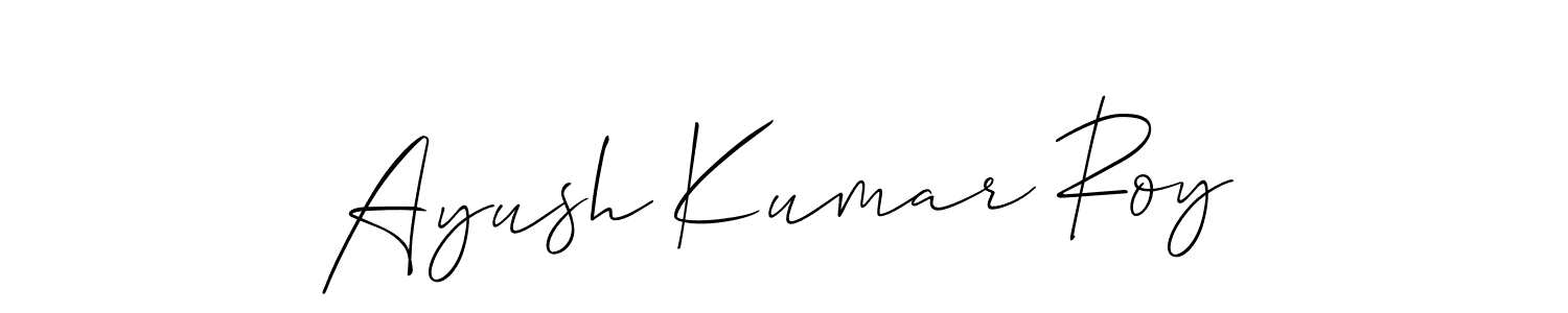 Ayush Kumar Roy stylish signature style. Best Handwritten Sign (Allison_Script) for my name. Handwritten Signature Collection Ideas for my name Ayush Kumar Roy. Ayush Kumar Roy signature style 2 images and pictures png