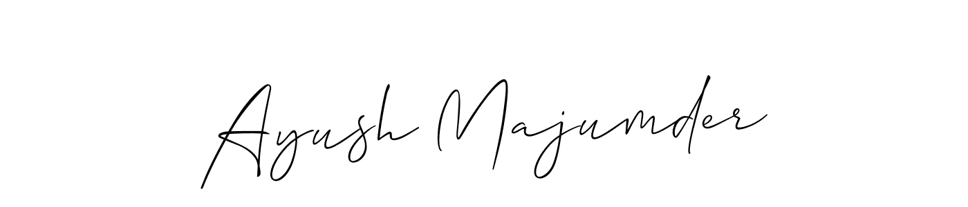 Similarly Allison_Script is the best handwritten signature design. Signature creator online .You can use it as an online autograph creator for name Ayush Majumder. Ayush Majumder signature style 2 images and pictures png