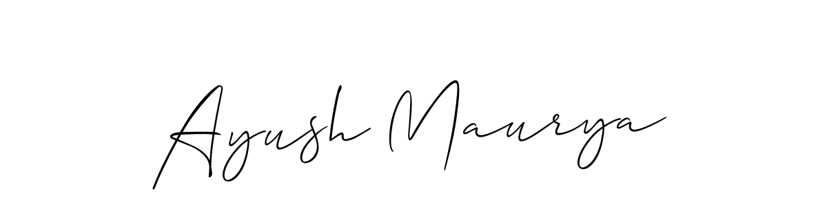 It looks lik you need a new signature style for name Ayush Maurya. Design unique handwritten (Allison_Script) signature with our free signature maker in just a few clicks. Ayush Maurya signature style 2 images and pictures png