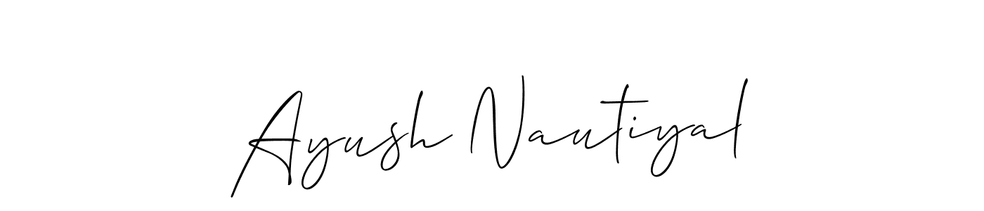 This is the best signature style for the Ayush Nautiyal name. Also you like these signature font (Allison_Script). Mix name signature. Ayush Nautiyal signature style 2 images and pictures png