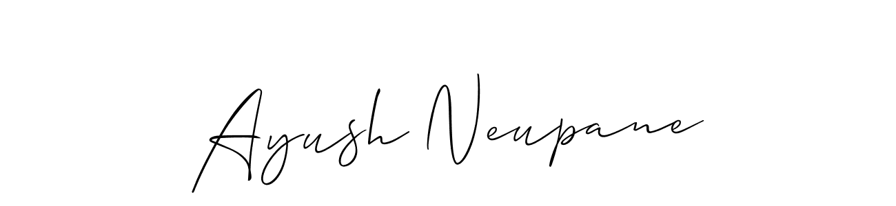 Best and Professional Signature Style for Ayush Neupane. Allison_Script Best Signature Style Collection. Ayush Neupane signature style 2 images and pictures png