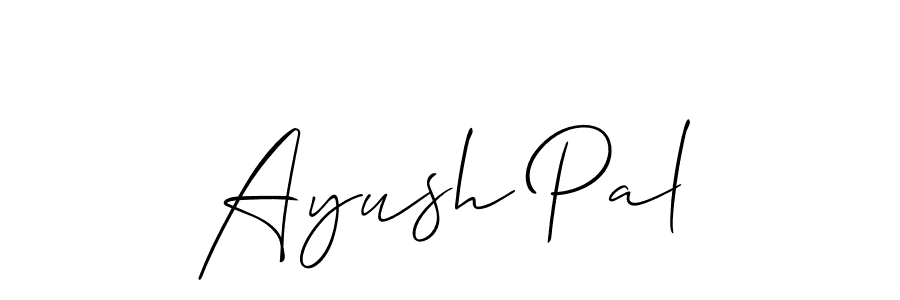 You should practise on your own different ways (Allison_Script) to write your name (Ayush Pal) in signature. don't let someone else do it for you. Ayush Pal signature style 2 images and pictures png