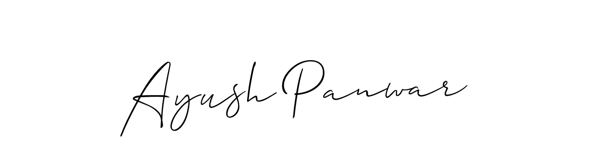 How to make Ayush Panwar signature? Allison_Script is a professional autograph style. Create handwritten signature for Ayush Panwar name. Ayush Panwar signature style 2 images and pictures png