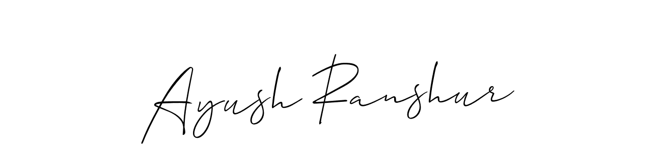 if you are searching for the best signature style for your name Ayush Ranshur. so please give up your signature search. here we have designed multiple signature styles  using Allison_Script. Ayush Ranshur signature style 2 images and pictures png