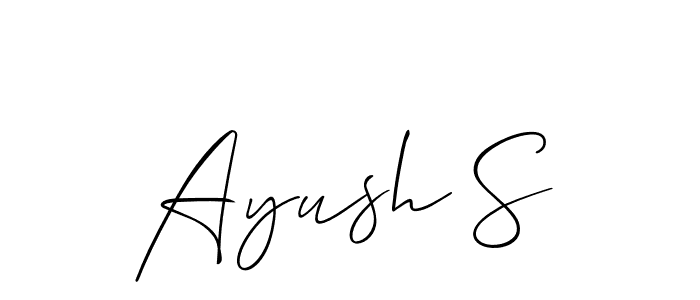 Once you've used our free online signature maker to create your best signature Allison_Script style, it's time to enjoy all of the benefits that Ayush S name signing documents. Ayush S signature style 2 images and pictures png