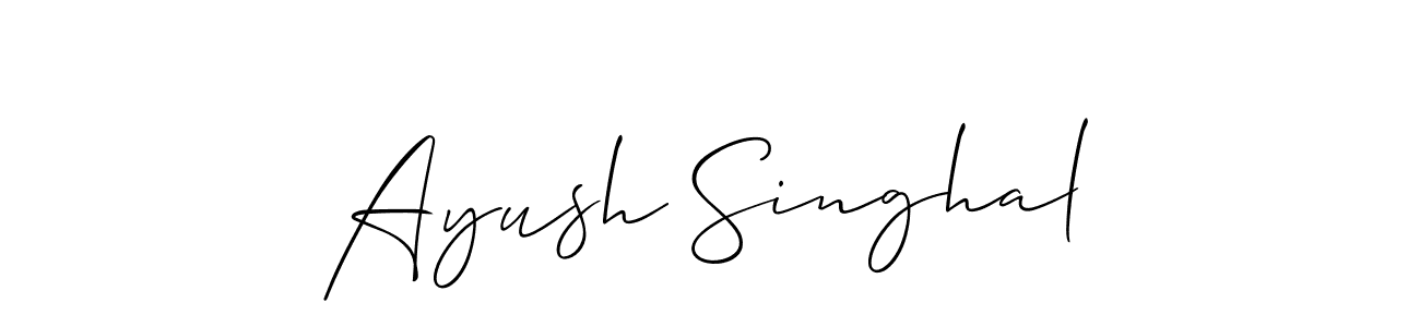 Similarly Allison_Script is the best handwritten signature design. Signature creator online .You can use it as an online autograph creator for name Ayush Singhal. Ayush Singhal signature style 2 images and pictures png