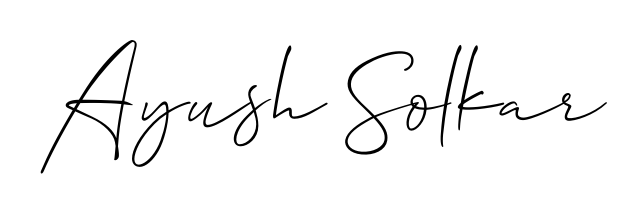 A modern signature idea for name Ayush Solkar using Allison_Script font. Clean strokes and elegant curves make it stand out instantly. Ayush Solkar signature style 2 images and pictures png