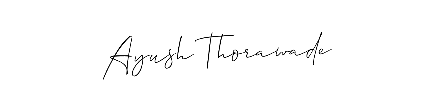 How to Draw Ayush Thorawade signature style? Allison_Script is a latest design signature styles for name Ayush Thorawade. Ayush Thorawade signature style 2 images and pictures png