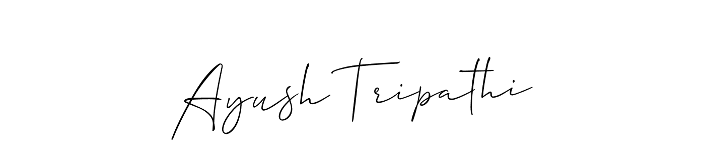 Create a beautiful signature design for name Ayush Tripathi. With this signature (Allison_Script) fonts, you can make a handwritten signature for free. Ayush Tripathi signature style 2 images and pictures png