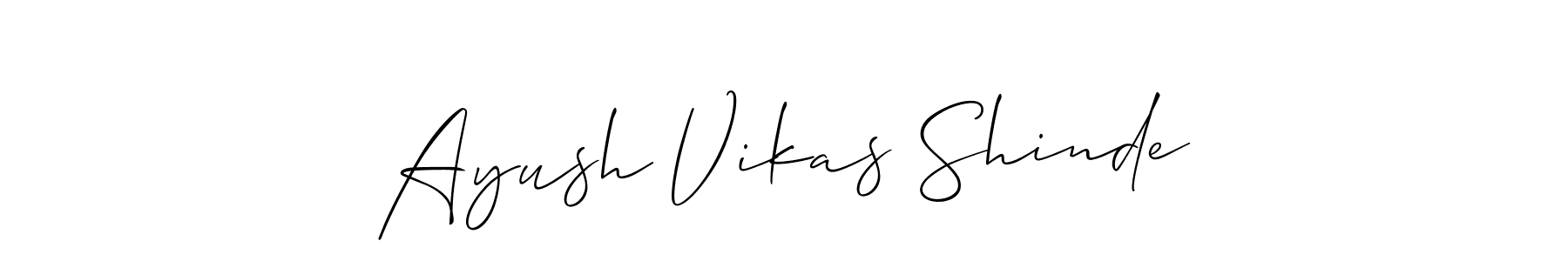 You can use this online signature creator to create a handwritten signature for the name Ayush Vikas Shinde. This is the best online autograph maker. Ayush Vikas Shinde signature style 2 images and pictures png