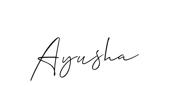 Allison_Script is a professional signature style that is perfect for those who want to add a touch of class to their signature. It is also a great choice for those who want to make their signature more unique. Get Ayusha name to fancy signature for free. Ayusha signature style 2 images and pictures png