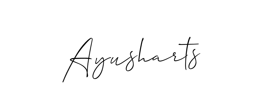 Ayusharts stylish signature style. Best Handwritten Sign (Allison_Script) for my name. Handwritten Signature Collection Ideas for my name Ayusharts. Ayusharts signature style 2 images and pictures png