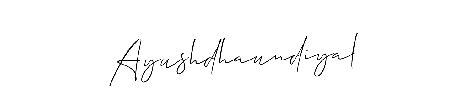 How to make Ayushdhaundiyal name signature. Use Allison_Script style for creating short signs online. This is the latest handwritten sign. Ayushdhaundiyal signature style 2 images and pictures png