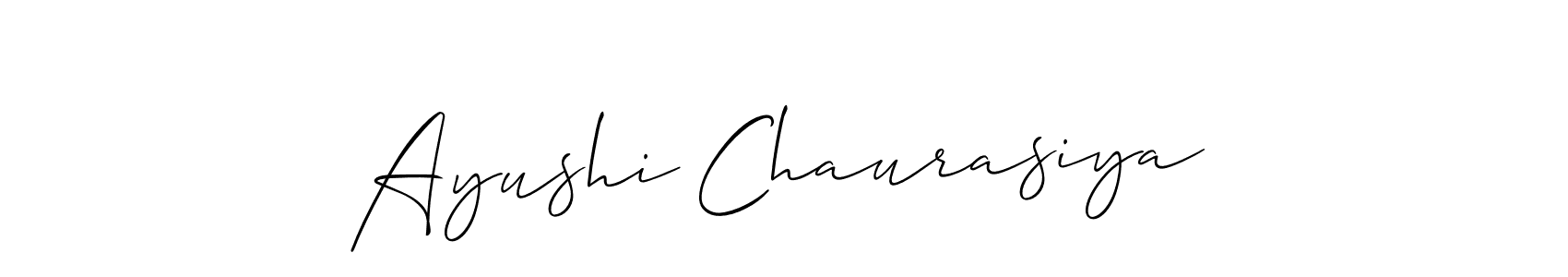 This is the best signature style for the Ayushi Chaurasiya name. Also you like these signature font (Allison_Script). Mix name signature. Ayushi Chaurasiya signature style 2 images and pictures png