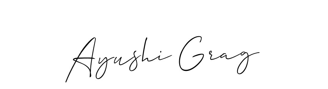 Once you've used our free online signature maker to create your best signature Allison_Script style, it's time to enjoy all of the benefits that Ayushi Grag name signing documents. Ayushi Grag signature style 2 images and pictures png