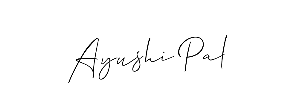 Make a short Ayushi Pal signature style. Manage your documents anywhere anytime using Allison_Script. Create and add eSignatures, submit forms, share and send files easily. Ayushi Pal signature style 2 images and pictures png