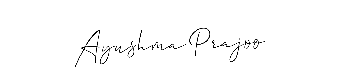 Best and Professional Signature Style for Ayushma Prajoo. Allison_Script Best Signature Style Collection. Ayushma Prajoo signature style 2 images and pictures png