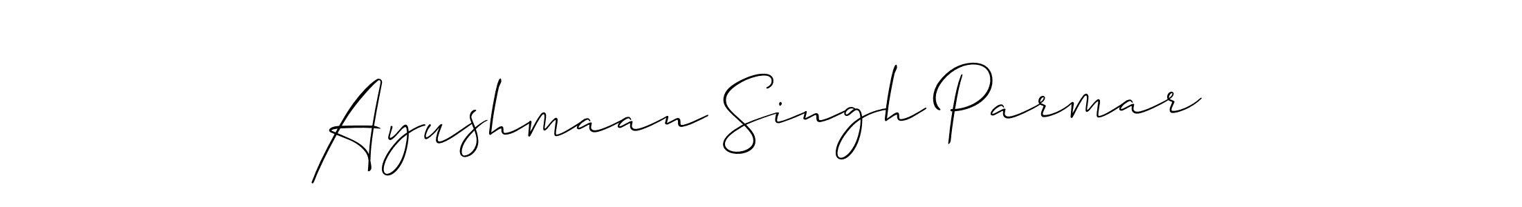 Create a beautiful signature design for name Ayushmaan Singh Parmar. With this signature (Allison_Script) fonts, you can make a handwritten signature for free. Ayushmaan Singh Parmar signature style 2 images and pictures png