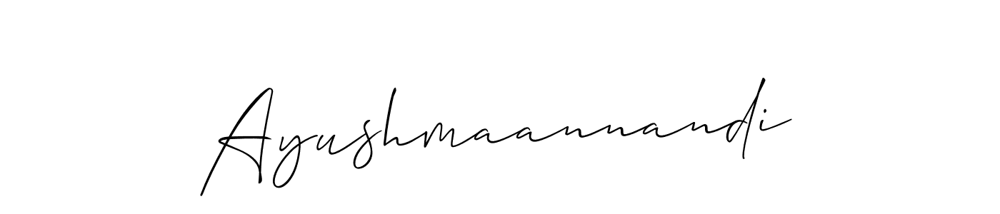 Ayushmaannandi stylish signature style. Best Handwritten Sign (Allison_Script) for my name. Handwritten Signature Collection Ideas for my name Ayushmaannandi. Ayushmaannandi signature style 2 images and pictures png