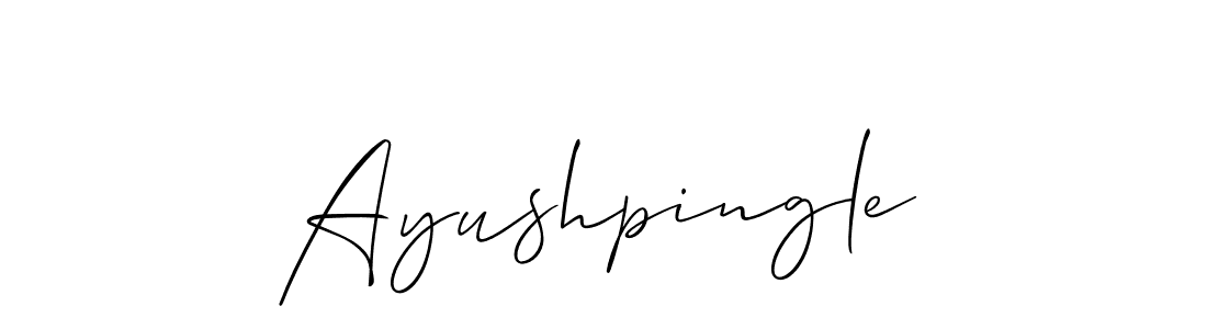 Make a beautiful signature design for name Ayushpingle. Use this online signature maker to create a handwritten signature for free. Ayushpingle signature style 2 images and pictures png