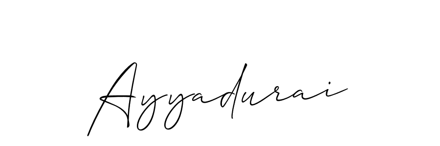 Create a beautiful signature design for name Ayyadurai. With this signature (Allison_Script) fonts, you can make a handwritten signature for free. Ayyadurai signature style 2 images and pictures png