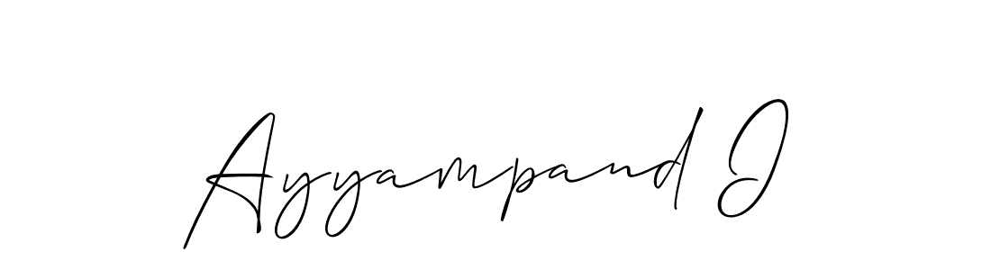 Ayyampand I stylish signature style. Best Handwritten Sign (Allison_Script) for my name. Handwritten Signature Collection Ideas for my name Ayyampand I. Ayyampand I signature style 2 images and pictures png