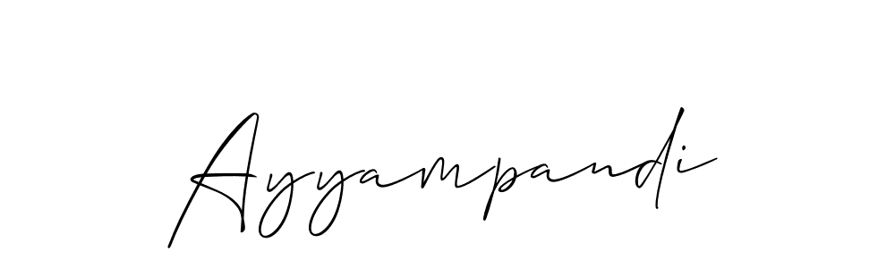 You should practise on your own different ways (Allison_Script) to write your name (Ayyampandi) in signature. don't let someone else do it for you. Ayyampandi signature style 2 images and pictures png