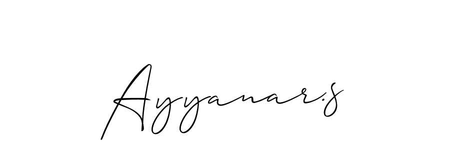 Once you've used our free online signature maker to create your best signature Allison_Script style, it's time to enjoy all of the benefits that Ayyanar.s name signing documents. Ayyanar.s signature style 2 images and pictures png