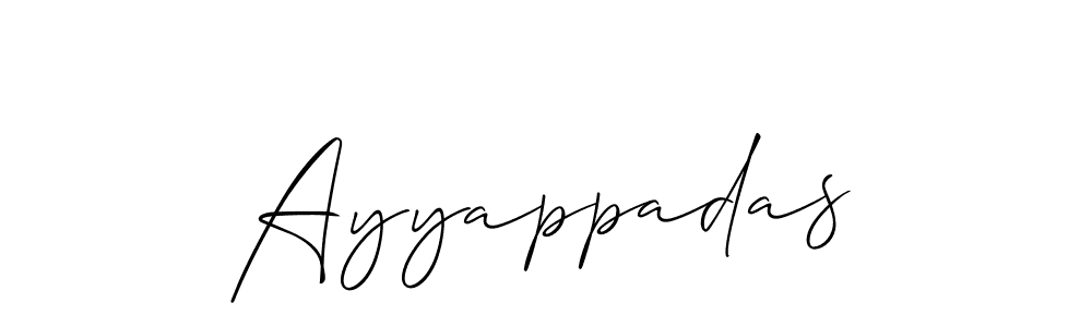 You should practise on your own different ways (Allison_Script) to write your name (Ayyappadas) in signature. don't let someone else do it for you. Ayyappadas signature style 2 images and pictures png