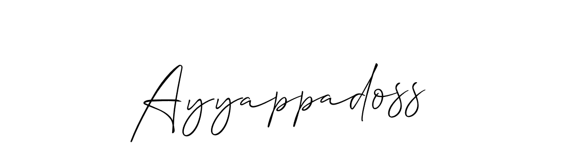 It looks lik you need a new signature style for name Ayyappadoss. Design unique handwritten (Allison_Script) signature with our free signature maker in just a few clicks. Ayyappadoss signature style 2 images and pictures png