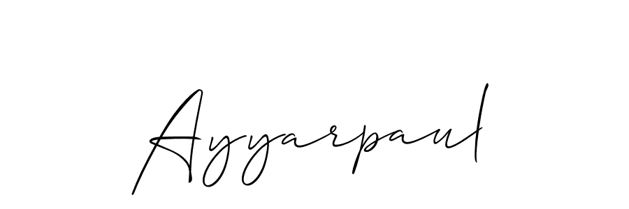 if you are searching for the best signature style for your name Ayyarpaul. so please give up your signature search. here we have designed multiple signature styles  using Allison_Script. Ayyarpaul signature style 2 images and pictures png