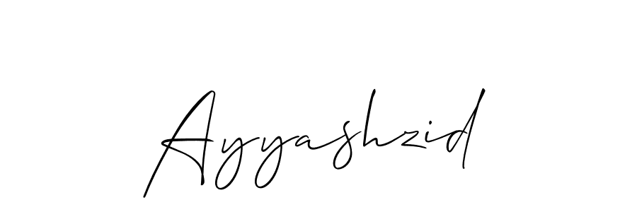 Create a beautiful signature design for name Ayyashzid. With this signature (Allison_Script) fonts, you can make a handwritten signature for free. Ayyashzid signature style 2 images and pictures png