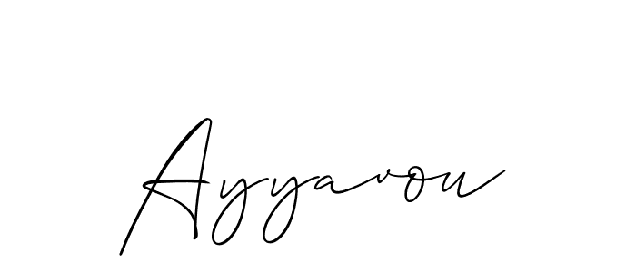 Once you've used our free online signature maker to create your best signature Allison_Script style, it's time to enjoy all of the benefits that Ayyavou name signing documents. Ayyavou signature style 2 images and pictures png