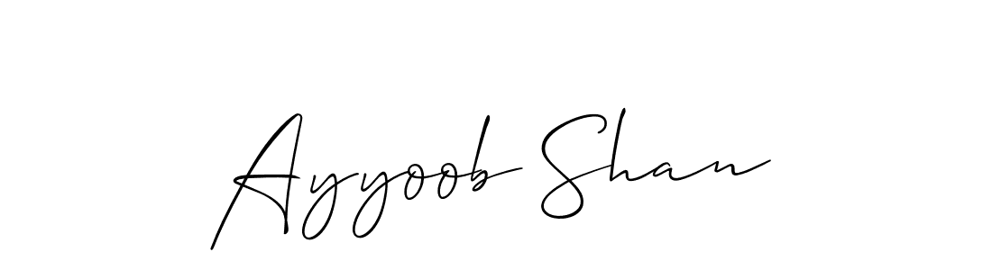 Best and Professional Signature Style for Ayyoob Shan. Allison_Script Best Signature Style Collection. Ayyoob Shan signature style 2 images and pictures png