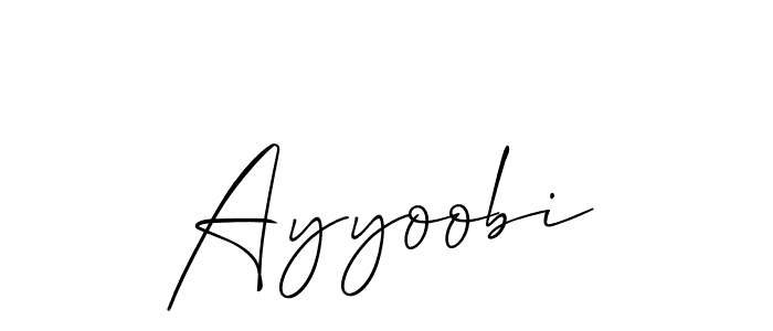 You should practise on your own different ways (Allison_Script) to write your name (Ayyoobi) in signature. don't let someone else do it for you. Ayyoobi signature style 2 images and pictures png