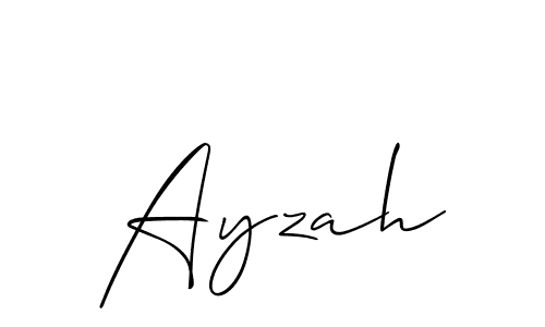The best way (Allison_Script) to make a short signature is to pick only two or three words in your name. The name Ayzah include a total of six letters. For converting this name. Ayzah signature style 2 images and pictures png