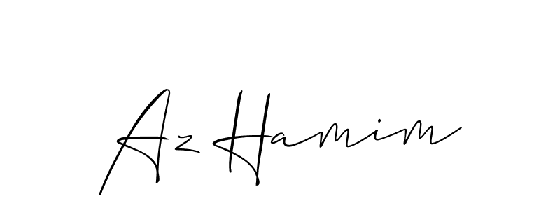 The best way (Allison_Script) to make a short signature is to pick only two or three words in your name. The name Az Hamim include a total of six letters. For converting this name. Az Hamim signature style 2 images and pictures png