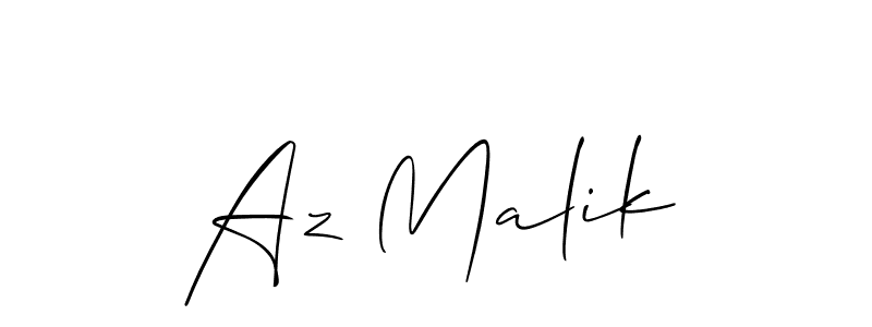 You should practise on your own different ways (Allison_Script) to write your name (Az Malik) in signature. don't let someone else do it for you. Az Malik signature style 2 images and pictures png