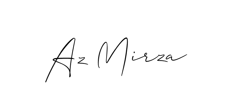 Make a beautiful signature design for name Az Mirza. With this signature (Allison_Script) style, you can create a handwritten signature for free. Az Mirza signature style 2 images and pictures png