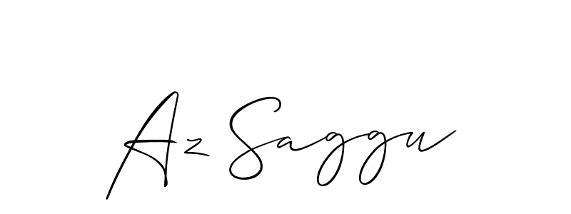 You should practise on your own different ways (Allison_Script) to write your name (Az Saggu) in signature. don't let someone else do it for you. Az Saggu signature style 2 images and pictures png