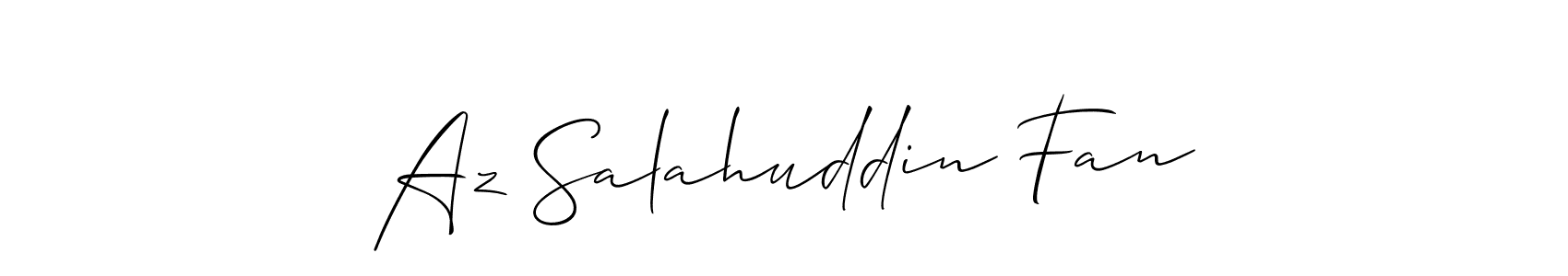 How to Draw Az Salahuddin Fan signature style? Allison_Script is a latest design signature styles for name Az Salahuddin Fan. Az Salahuddin Fan signature style 2 images and pictures png
