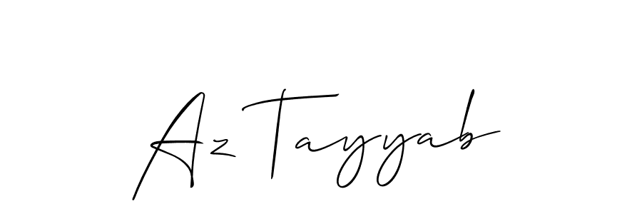 Similarly Allison_Script is the best handwritten signature design. Signature creator online .You can use it as an online autograph creator for name Az Tayyab. Az Tayyab signature style 2 images and pictures png