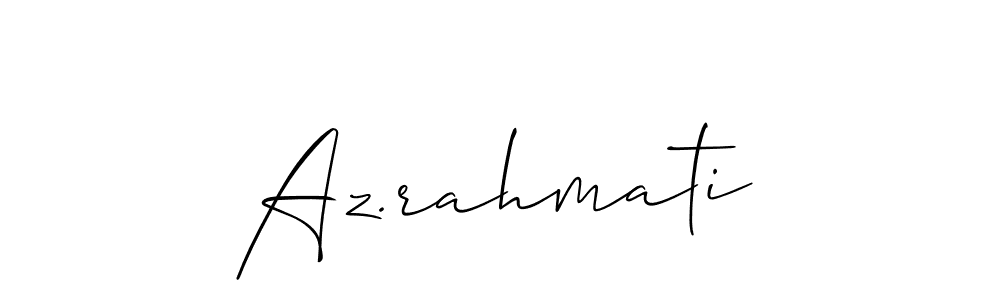 Design your own signature with our free online signature maker. With this signature software, you can create a handwritten (Allison_Script) signature for name Az.rahmati. Az.rahmati signature style 2 images and pictures png