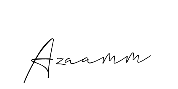 Azaamm stylish signature style. Best Handwritten Sign (Allison_Script) for my name. Handwritten Signature Collection Ideas for my name Azaamm. Azaamm signature style 2 images and pictures png