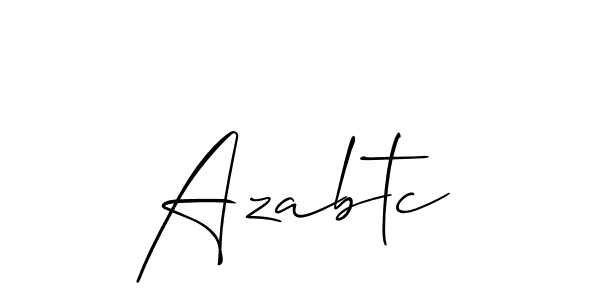 Make a beautiful signature design for name Azabtc. Use this online signature maker to create a handwritten signature for free. Azabtc signature style 2 images and pictures png