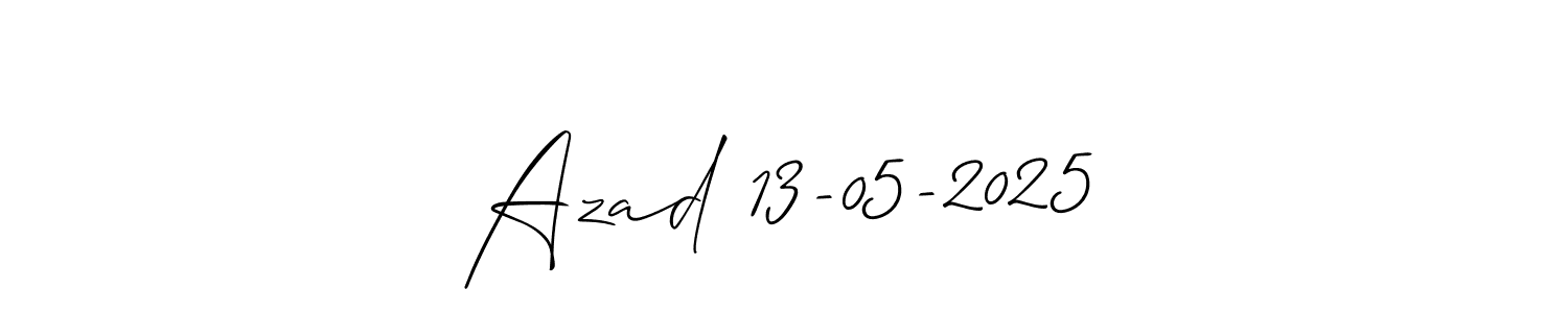 You should practise on your own different ways (Allison_Script) to write your name (Azad 13-05-2025) in signature. don't let someone else do it for you. Azad 13-05-2025 signature style 2 images and pictures png